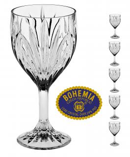 Křišťálové sklenice na víno 290ml  Bohemia Crystal, 6ks