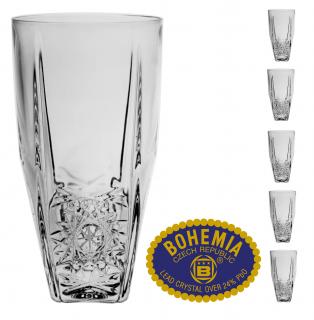 Křišťálové sklenice na vodu 350ml  Bohemia Crystal, 6ks