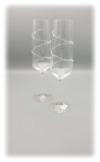 Křišťálové skleničky Spirála Swarovski® Crystal