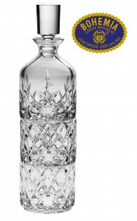 Křišťálový set láhev + 2ks sklenic - stohovatelné - Bohemia Crystal