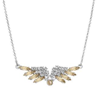 Náhrdelník Andělská křídla s kameny Swarovski® Golden Shadow