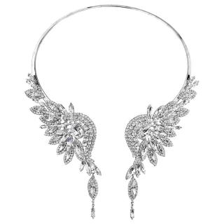 Náhrdelník Andělská křídla štras s kameny Swarovski® Crystal