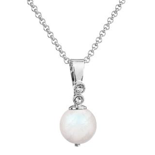 Náhrdelník Bílá perla Swarovski® Pearlescent White