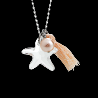 Náhrdelník Mořská hvězdice s ozdobou a kameny Swarovski® Crystal