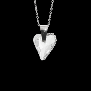 Náhrdelník Srdce osázené kamínky Swarovski® Crystal