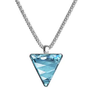 Náhrdelník Trojúhelník s kamenem Swarovski® Aquamarine