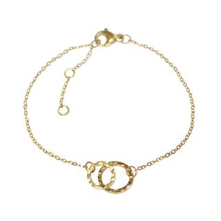 Náramek z chirurgické oceli Pouto lásky gold