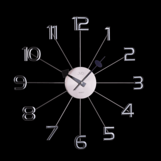 Nástěnné hodiny  s čísly černé