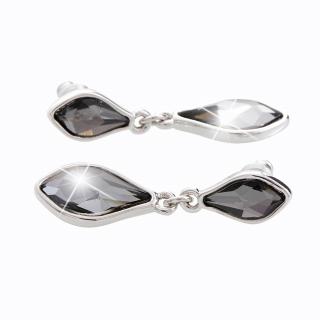 Náušnice Kapky s kameny Swarovski black