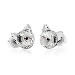 Náušnice s kameny Swarovski® Kočičky