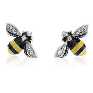 Náušnice s kameny Swarovski® Včelky