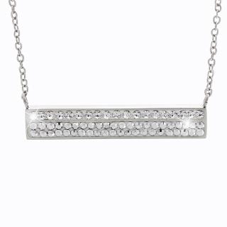 Ocelový náhrdelník Obdelník Swarovski® Crystal