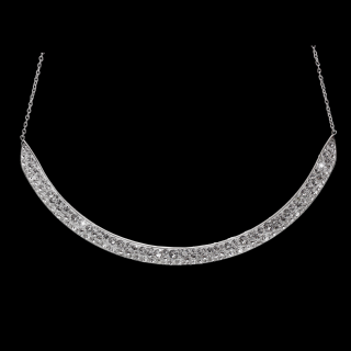 Ocelový náhrdelník Oblouk Swarovski® Crystal