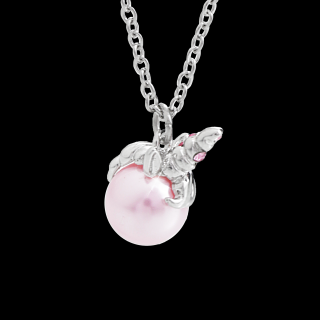 Ocelový náhrdelník Roh jednorožce Swarovski® Rose