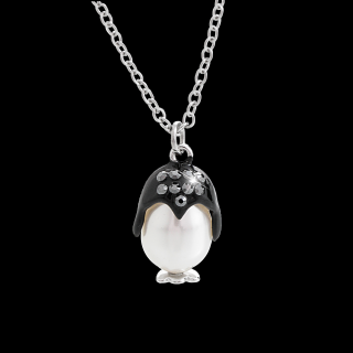 Ocelový náhrdelník Tučňák Swarovski® Crystal