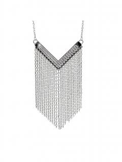 Ocelový náhrdelník Vodopád Swarovski® Crystal