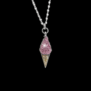 Ocelový náhrdelník Zmrzlinka Swarovski® Rose