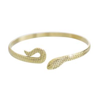 Ocelový náramek Had gold