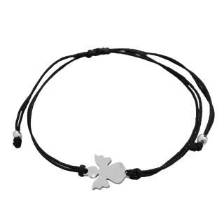 Ocelový šňůrkový náramek Andílek