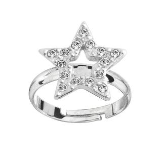 Prsten Hvězda s kameny Swarovski® Crystal