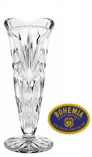 Skleněná váza 17cm - křišťálové sklo Bohemia Crystal