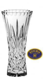 Skleněná váza 20,5cm - křišťálové sklo Bohemia Crystal