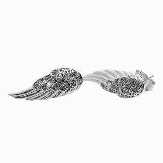 Stříbrné náušnice andělská křídla
