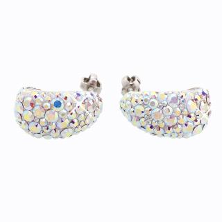 Stříbrné náušnice s křišťálky Swarovski® components I.