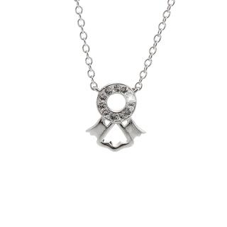 Stříbrný náhrdelník andílek mini Swarovski
