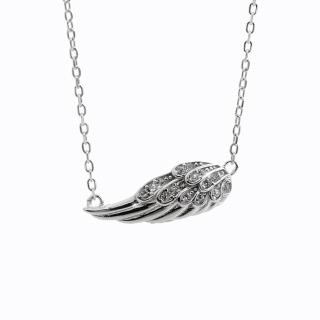 Stříbrný náhrdelník křídlo anděla