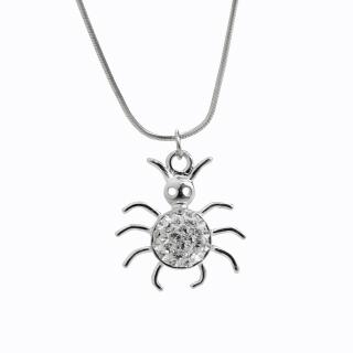 Stříbrný náhrdelník Pavouček pro štěstí Swarovski