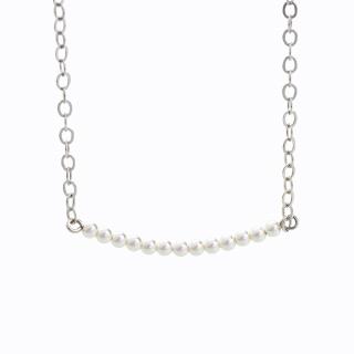 Stříbrný náhrdelník s perličkami Swarovski® components I.