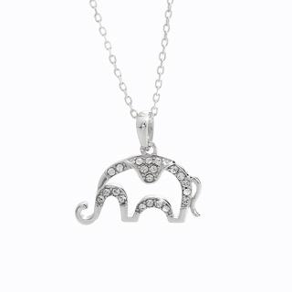 Stříbrný náhrdelník sloník Swarovski