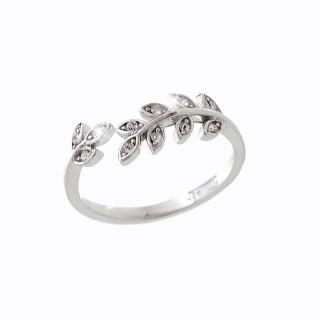 Stříbrný prsten Květiny Swarovski® Crystal