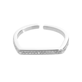 Stříbrný prsten Linka Swarovski crystal
