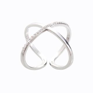 Stříbrný prsten Swarovski® components Atomium