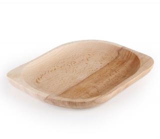 velký dřevěný talíř dubový (servírovací dřevěný talíř velký dub)