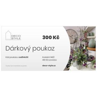 Elektronický dárkový poukaz 300 Kč