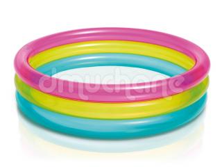 Nafukovací bazén Rainbow 3 krúžky 86 x 25 cm INTEX 57104