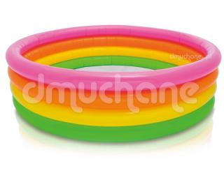 Nafukovací bazén Rainbow 4 kruhy 168 x 46 cm INTEX 56441