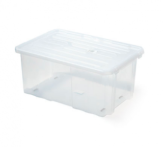 Plastový box úložný CARGOBOX transparentní 600x400x265