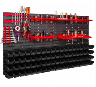 Pracovná stena 160 x 80 cm + 76 boxov