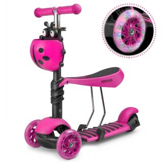 Trojkolesová kolobežka Ricokids Buggy - ružová