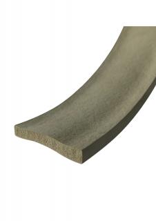 Profil mechová pryž 5x40mm šedá