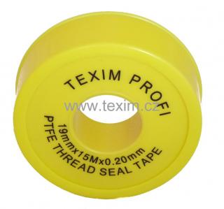 Teflonová páska 19 mm x 0,2 mm balení 15m PROFI (Teflonová páska 19 mm x 0,2 mm 15m PROFI)