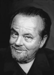 Jack Nicholson - reprodukce kresby