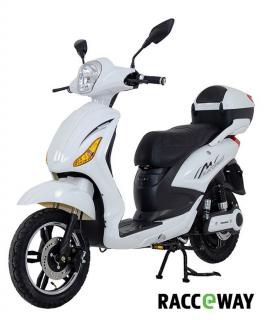 E-MOPED, bílý-lesklý s baterií 12 Ah (2022)