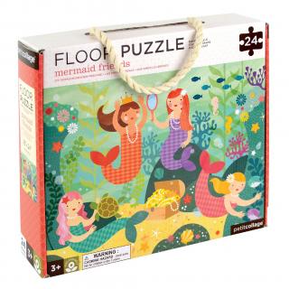 Velké podlahové puzzle Petit Collage - Mořské panny