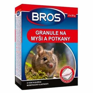 BROS - granule na myši, potkany 140g (12 ks v balení)