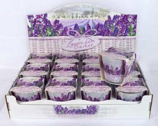 Svíčka v kon.skle 115g Lavender Basket